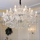 Axyaa Modern Crystal Chandelier Lighting in Gold/Silver Finishes