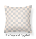 Axyaa Checkerboard Velvet Cushion Covers - 18x18 Nordic Decorative Pillows for Home Decor