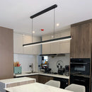 Axya Smart Black Minimalist Chandelier with Remote Control for Dining and Kitchen Tables