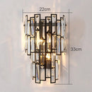 Axyaa Crystal Wall Lamp for TV Background, Living Room, Dining, Bedroom - Modern LED Lighting