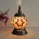 Axyaa Turkish Mosaic Table Lamp - Handcrafted Vintage Glass Art Deco Bedside Light
