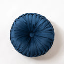 Velvet Round Cushion 40x40cm, Pink/Blue, Home Decor for Sofa, Chair, Car - Axyaa Brand