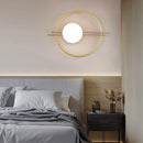 Axya Gold Glass LED Wall Lamp for Modern Living, Bedroom, Bathroom, Restaurant, and Indoor Decor