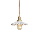 Nordic Copper Pendant Light with Vintage Ceramics Shade by Axyaa