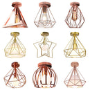 Axyaa Industrial Ceiling Light: Modern Nordic Iron Lamp Shade for Living Room, Bar - E27 Lighting Fixtures