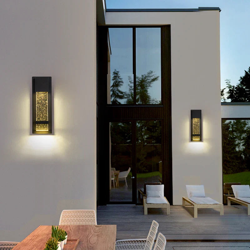 Outdoor PIR Motion Sensor LED Wall Lamp Waterproof Sconce by Axyaa