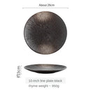 Axyaa Ceramic Breakfast Plate Set for Home Kitchen, Sushi, Steak, and Dinner Settings