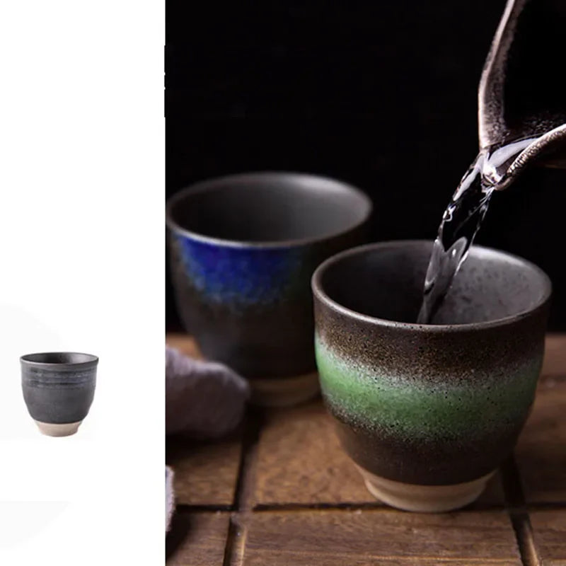 Axya Retro Hand-painted Tea Cup 150ml - Japanese Ceramic Drinkware