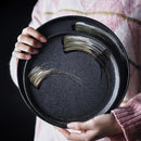 Axya Round Ceramic Dinner Plate Set for Steak Buffet Restaurant - Wholesale Quality