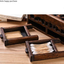 Axya Solid Wood Tissue Box Tray: Retro Multifunctional Living Room Storage