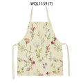 Axyaa Green Leaves Kitchen Apron - Elegant Floral Cooking & Baking Chef Apron