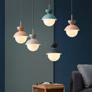 Axyaa Glass Pendant Lamp with Long Cable for Bedside Living Room