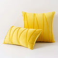Blue Velvet Cushion Cover Set 18x18" - Axyaa Decorative Pillows for Living Room