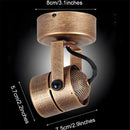 Axyaa Industrial Spotlights: Vintage Mini Ceiling Lights, Adjustable Retro Lamps for Coffee Bar