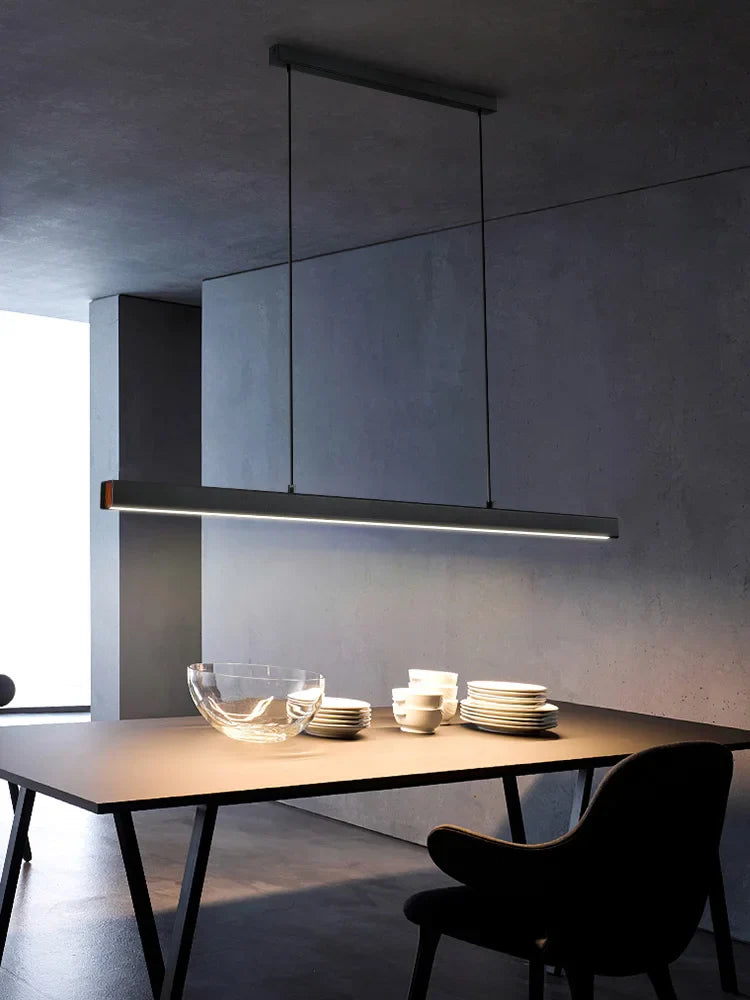 Nordic Modern Chandelier for Dining Room Kitchen Bar Office LED Strip Lamps by Axyaa