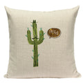 Axyaa Cactus Desert Decor Pillow Covers Scenery Floral Cushion Case