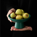 Axya Ceramic Refreshment Tray with Tall Feet