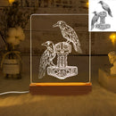 Axyaa Custom Photo Night Light USB Wooden Base Acrylic Lamp: Personalized Gift for Special Occasions