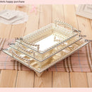 Axya Silver Plated Tray: Elegant European Style Dessert & Snack Serving Tray