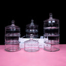 Axya Glass Candy Jar with Lid | Four-Tier Storage Container | Home Decor Glass Jar