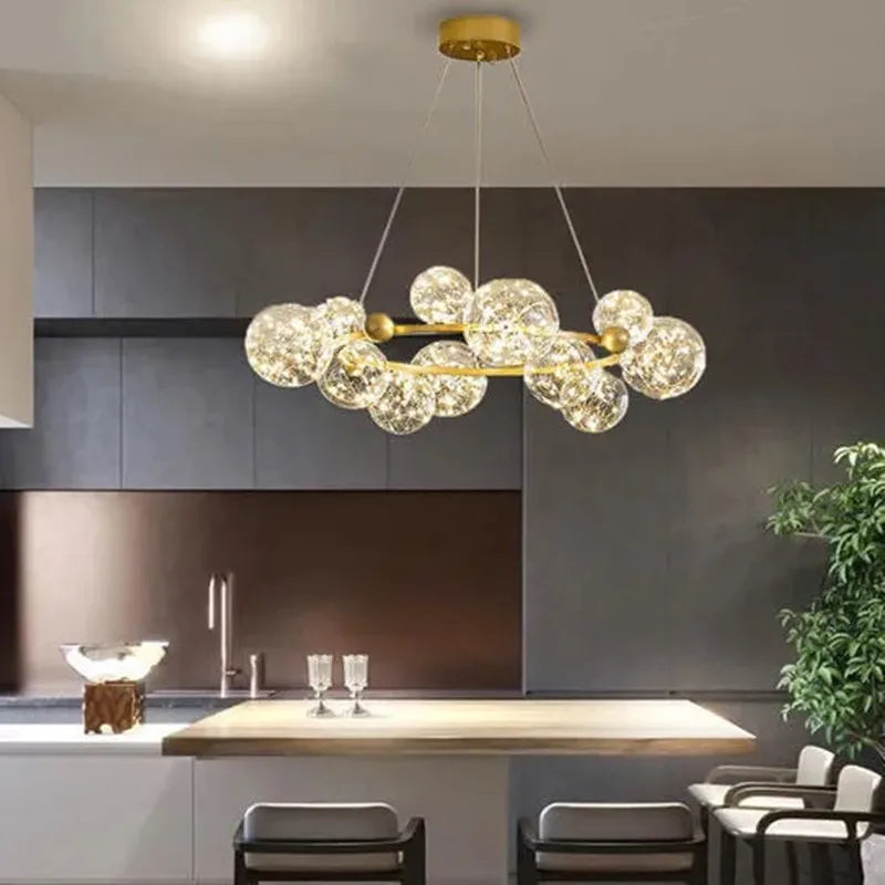 Axyaa Star Bright LED Chandeliers for Romantic Indoor Lighting