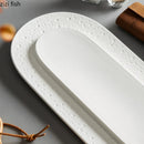 Axya Ceramic Snack Plate Set for Dining Table and Sushi Serving