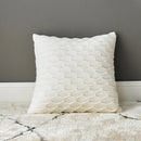 Axyaa Fish Scale Cushion Cover in Pink Grey Cream Yellow Blue Square Pattern