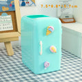 Axyaa Mini Fridge Pen Holder & Desk Organizer: Cute, Kawaii, Creative Storage Box