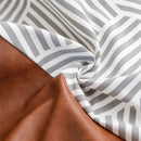 Axyaa Brown Faux Leather Pillow Cover - Home Decor, Couch, Bed - 45x45cm, 35x50cm