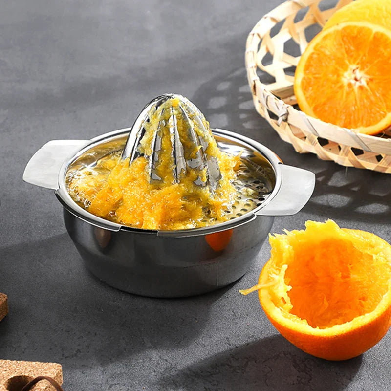Axyaa Stainless Steel Orange Lemon Juicer Manual Crusher Vegetable Fruit Processor