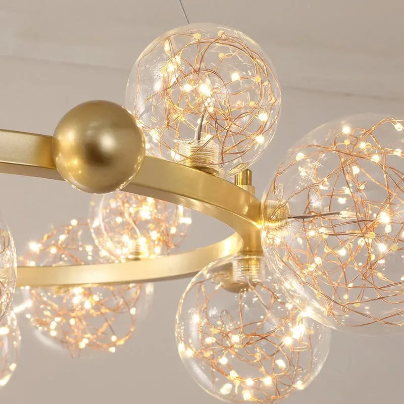 Axyaa Star Bright LED Chandeliers for Romantic Indoor Lighting