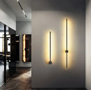 Axyaa Black LED Wall Sconce Modern Living Room Bedroom Lamparas