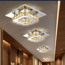 Axyaa Modern Crystal Ceiling Chandelier for Living Dining Room Hallway Bedroom