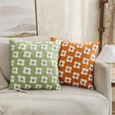 Axyaa Floral Cushion Cover - Pink Purple Yellow Green Pillow for Living Room Bed Sofa