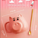 Axyaa 550ml Pig Cartoon Coffee Mug with Spoon in Gift Box
