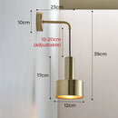 Axyaa Luxury LED Wall Lamp with Adjustable Hanging E27 Sconces