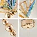 Axyaa LED Butterfly Pendant Light for Living Dining Room Chandelier