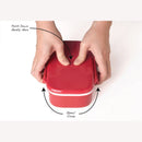 Axyaa Kids Bento Box: Double Layer Funny Lunch Container with Compartments