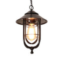 Axyaa Outdoor Vintage Chandelier Pendant Lamp Glass Villa Courtyard Balcony Light
