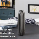 Axyaa Ceramic Black Vase: Handmade Fashion Tabletop Flower Vase for Home Décor