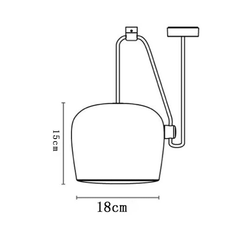 Axya Modern Industrial Drum Pendant LED Ceiling Light for Kitchen and Restaurant