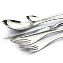 Axyaa 18/10 Stainless Steel Flatware Set - Knife Fork Spoon Cutlery Tableware