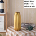 Axyaa Europe Gold-plated Ceramic Vase Creative Design Porcelain Flower Vase