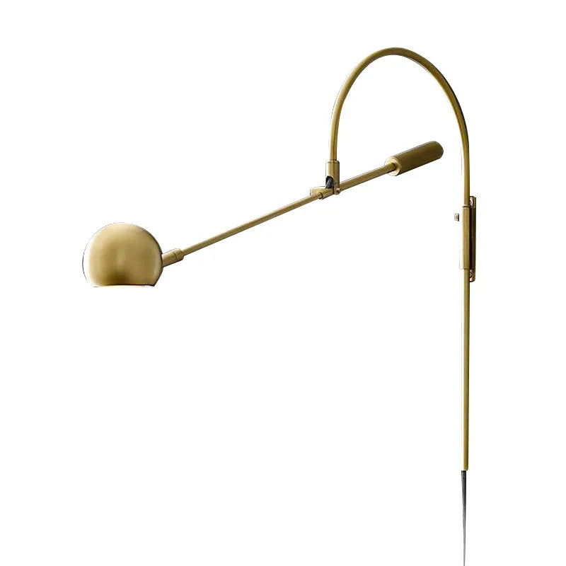 Axyaa Rotatable G9 Wall Sconce Black/Gold Bedside Lamp