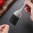 Axyaa Stainless Steel BBQ Oil Brush with Silicone Head and Anti-Scald Handle