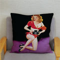 Axyaa European Sexy Women Polyester Cushion Cover 45x45cm - Chic Home Decor