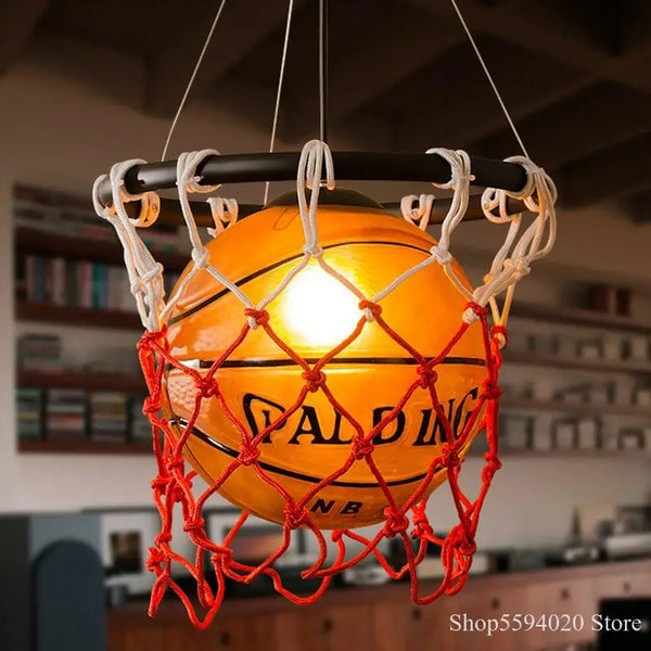 Axyaa Acrylic Basketball Pendant Lights for Home Bar Cafe Shop Living Room Kitchen