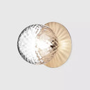 Axyaa Round Glass Wall Lamp: Nordic LED Light for Bedroom and Entryway