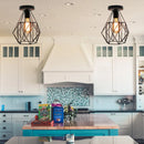 Axya Iron Cage Chandelier Pendant Ceiling Light for Vintage Loft Living Room