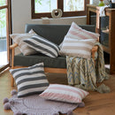 Axyaa Black Beige Pink Stripe Linen Cushion Cover 45x45cm 30x50cm Home Decor